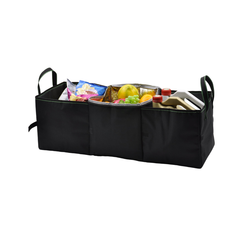 3 Compartment Insulation Bag Car Trunk Organizer with Cooler