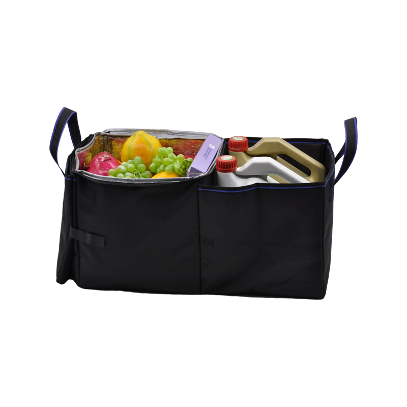 3 Compartment Insulation Bag Car Trunk Organizer with Cooler