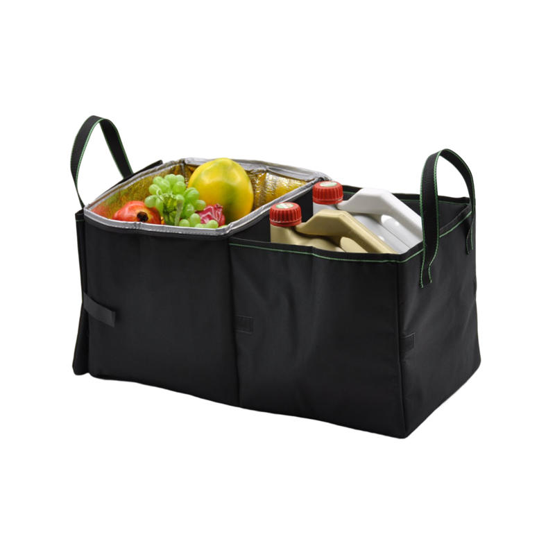 3 Compartment Insulation Bag Car Trunk Organizer with Cooler