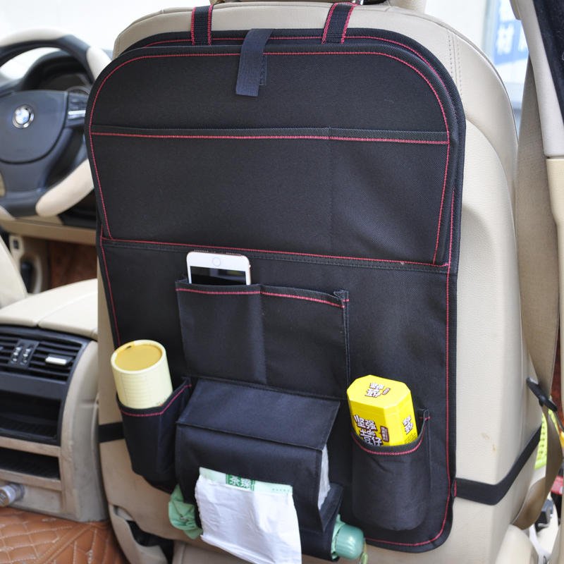 Foldable Car Seat Back Bag With Small Table