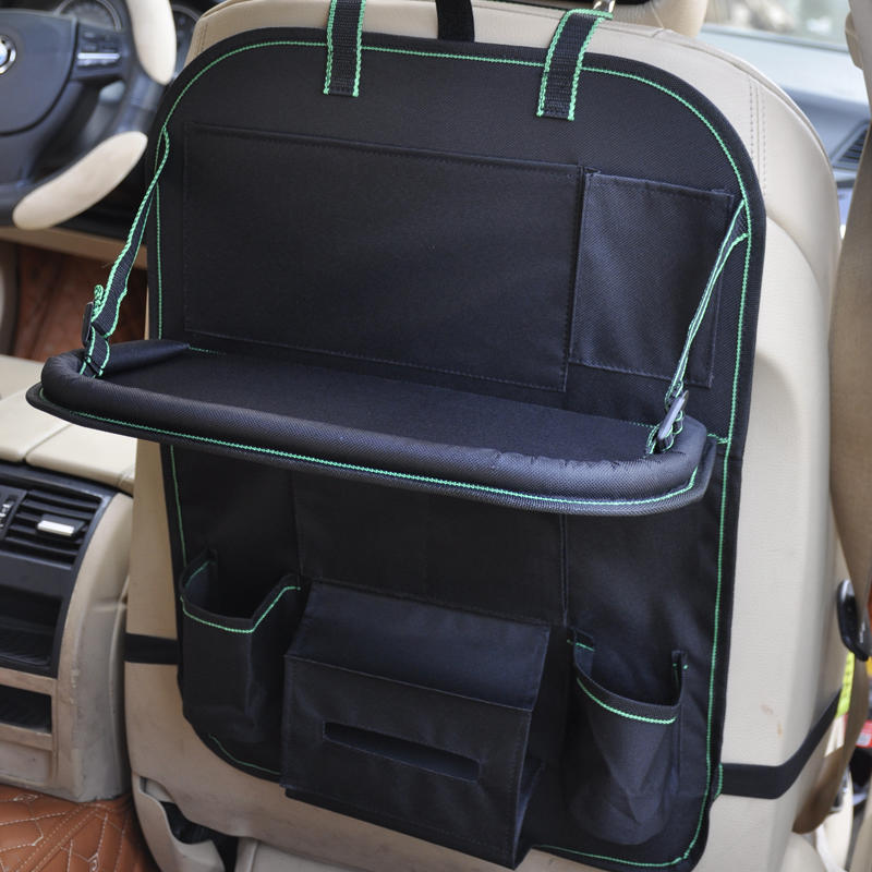Foldable Car Seat Back Bag With Small Table