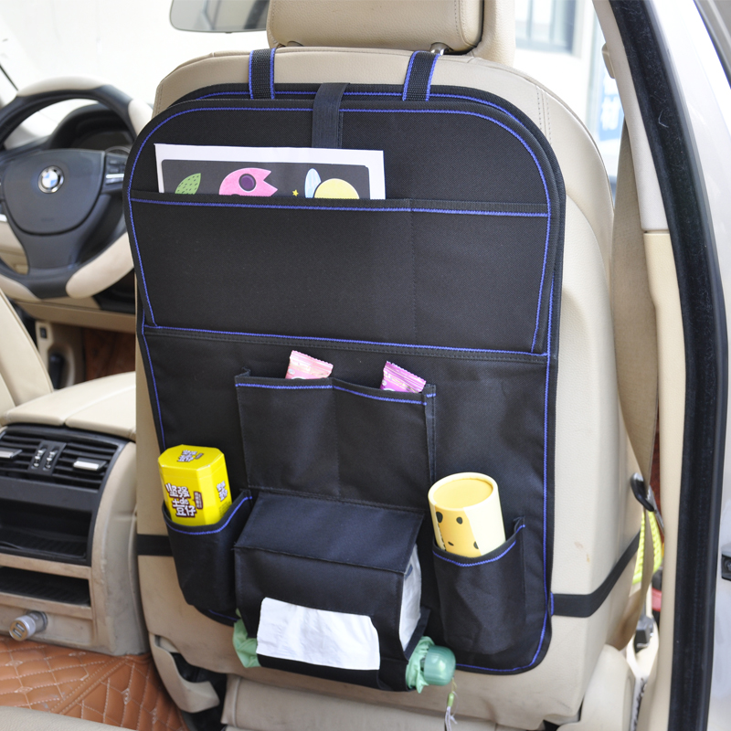 Foldable Car Seat Back Bag With Small Table